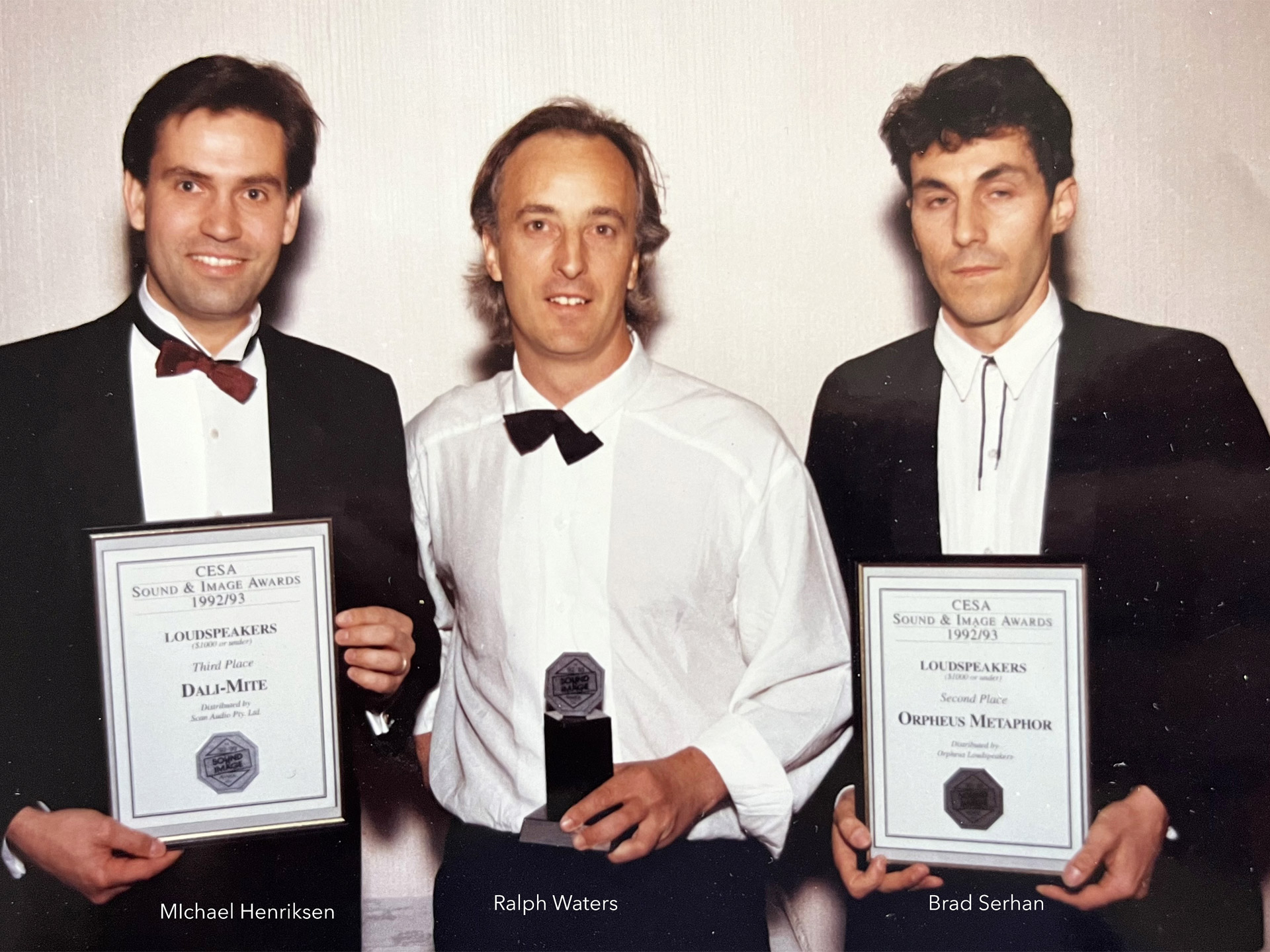 ralph waters brad serhan michael henrikson sound and image awards 1992