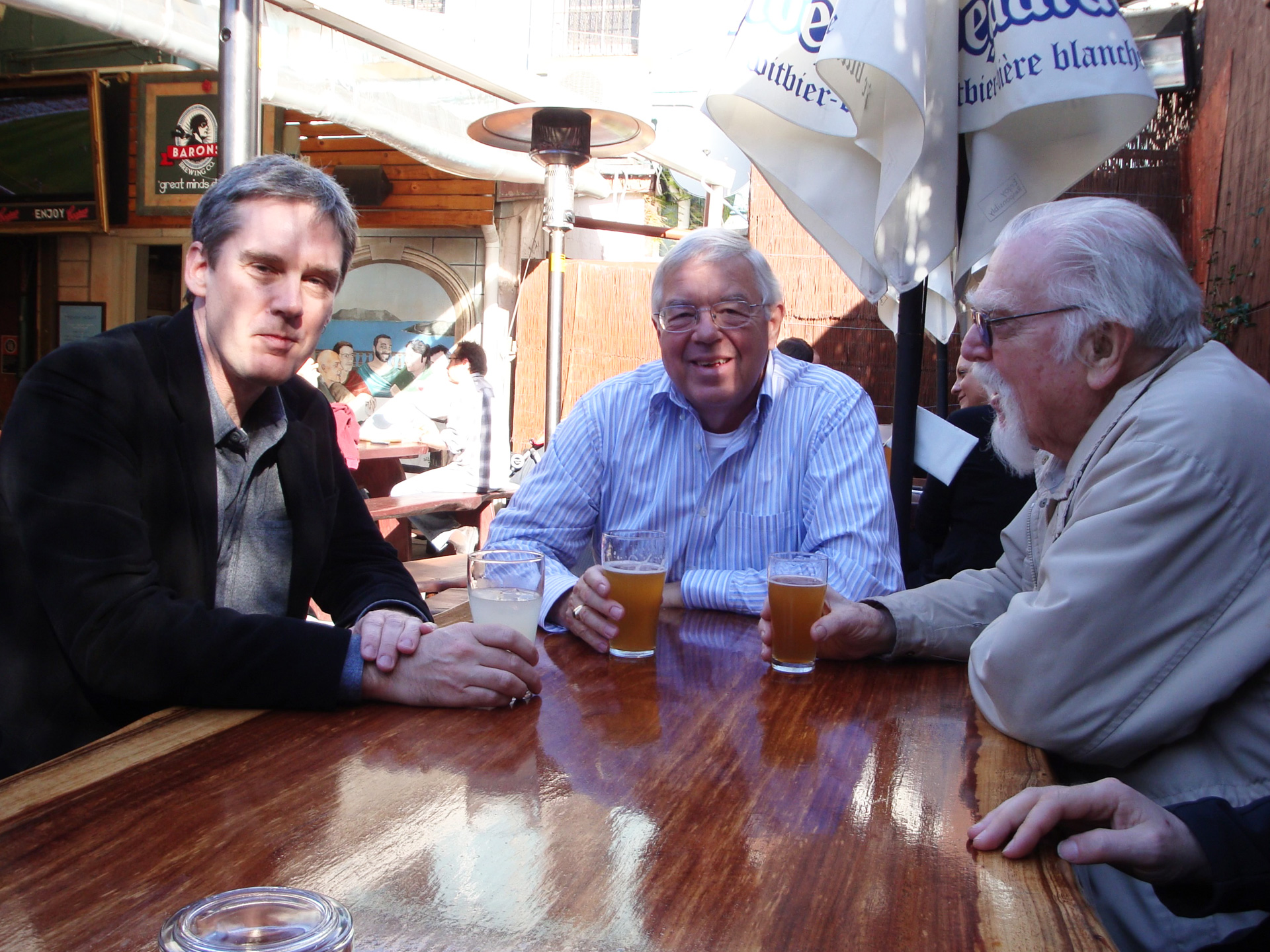 david spargo enjoying the company of floyd toole and neville theile