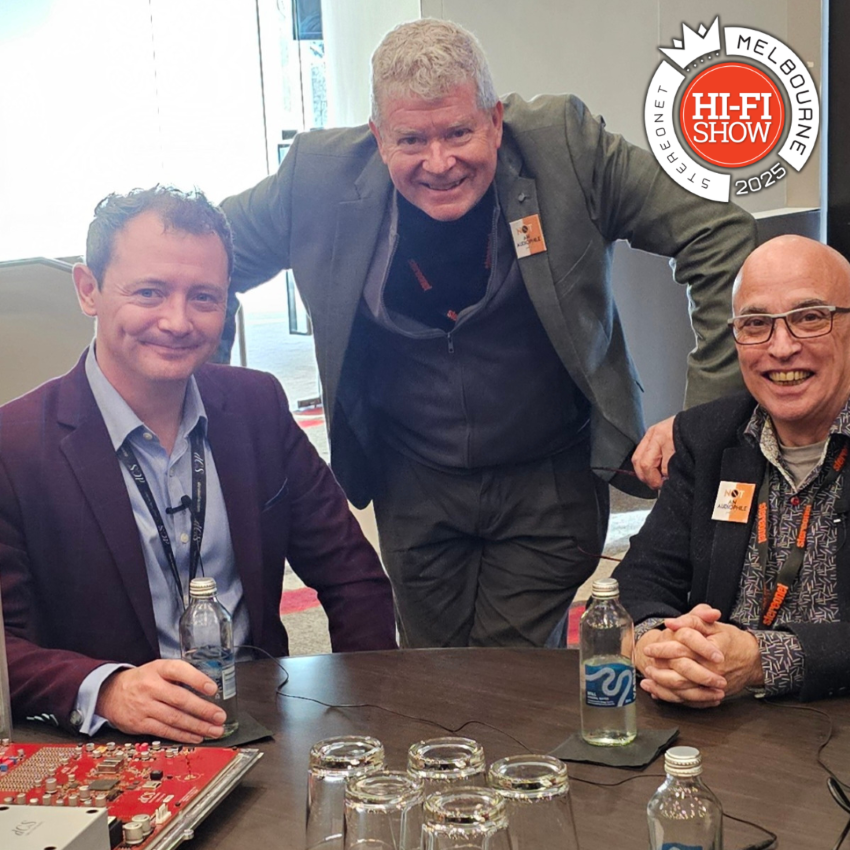 Alisdair McDonald from dCS with Not An Audiophile host Andrew Hutchison and David Corazza
